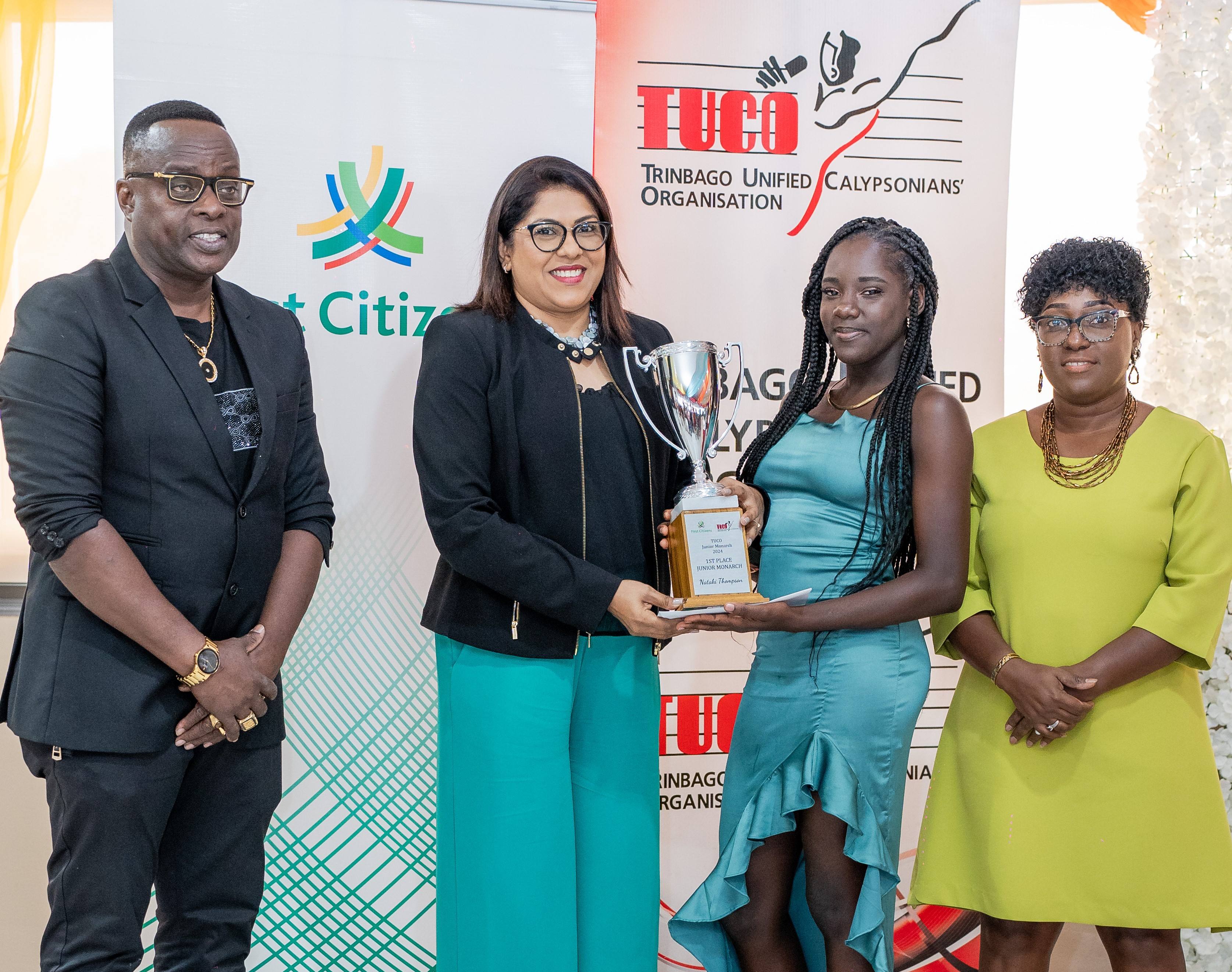 TUCO and First Citizens award Junior Calypso Monarch Winners - Trinidad ...