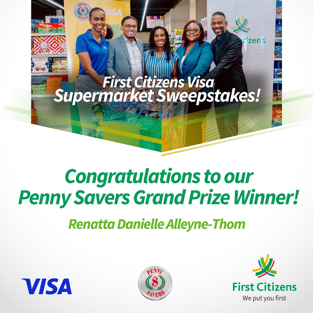 Credit Card Promotion Penny Savers Winner Ms. Renatta Danielle Alleyne-Thom